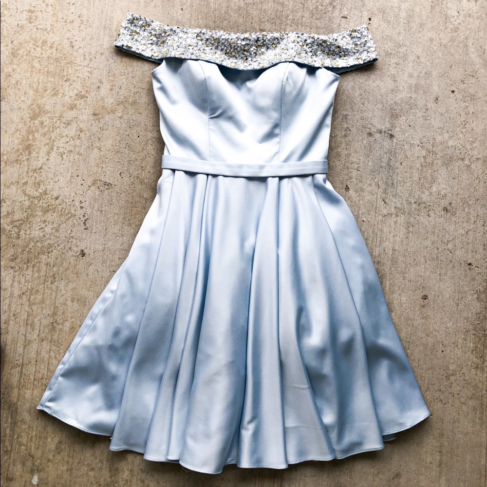 SATIN HOMECOMING DRESS